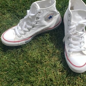 high top white converse